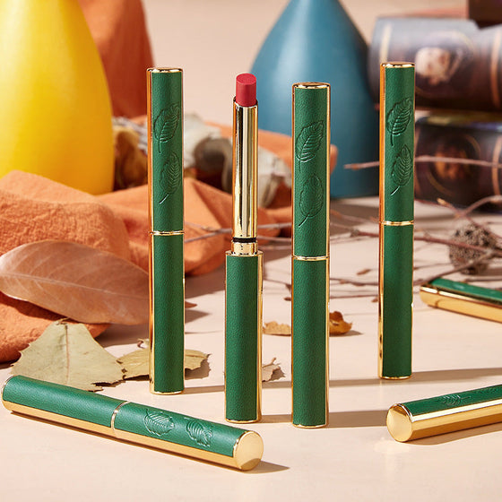 Vintage Small Thin Heel Green Tube Lipstick