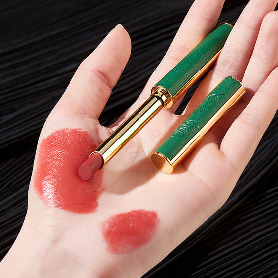 Vintage Small Thin Heel Green Tube Lipstick