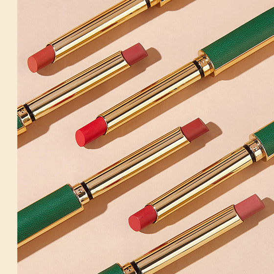 Vintage Small Thin Heel Green Tube Lipstick