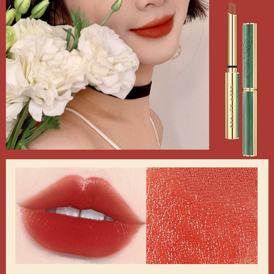 Vintage Small Thin Heel Green Tube Lipstick