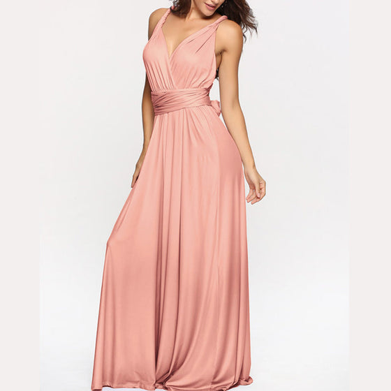 Rückenfreies Seilkreuz-Kleid