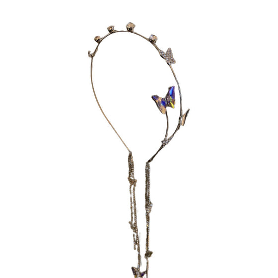 Schmetterling Quaste Haar Kristall Fee Haarband