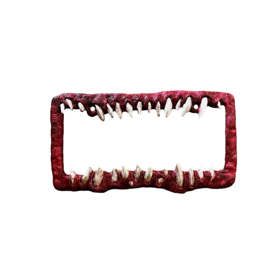 Lustige Nummernschilddekorationen