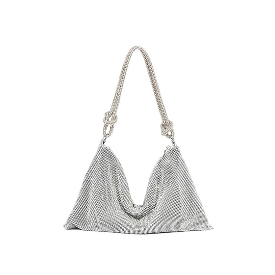 Luxuriöses Design Handtasche mit glänzenden Strasssteinen