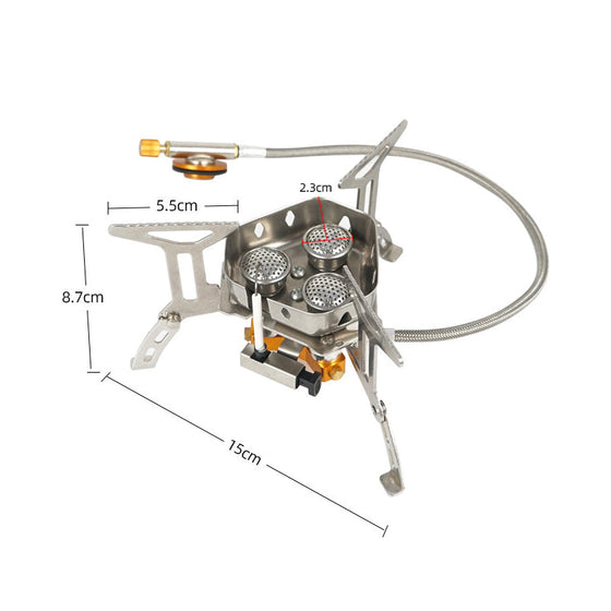 Windfester Gaskocher fürs Camping