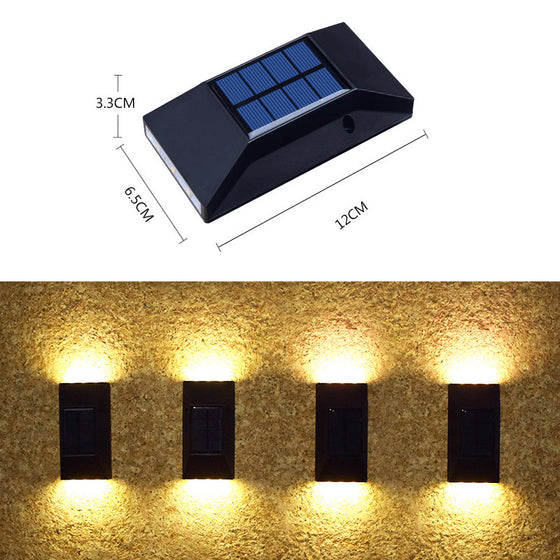 Garten-Wanddekorationsleuchten für den Außenbereich (2 Stück)