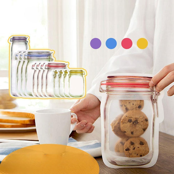 Jar-Reißverschlussbeutel, 5er-Set