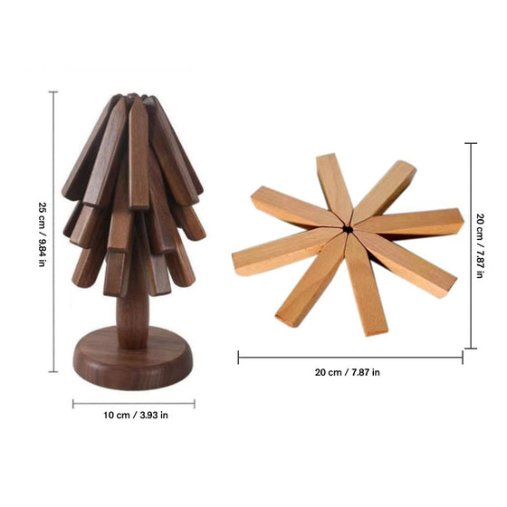 Schwarzer Walnussholz Untersetzer