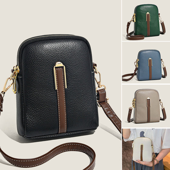 Neue Handytasche aus Leder mit Litschimuster