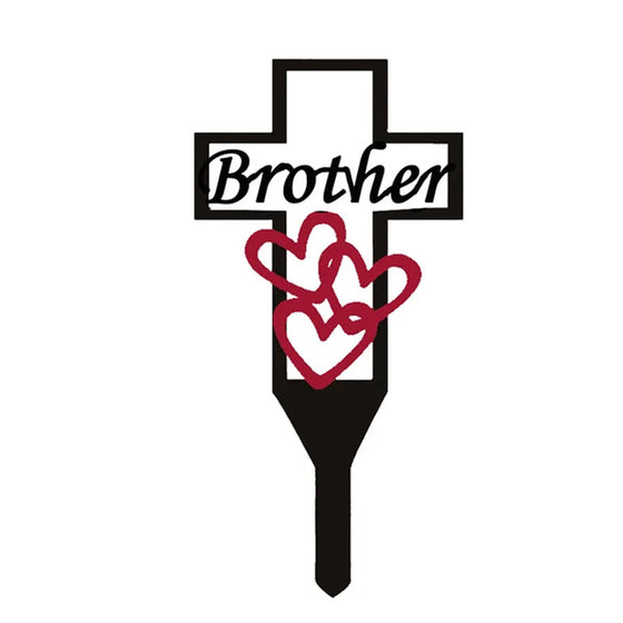 Friedhofs-Gedenkkreuzpfahl für Eltern