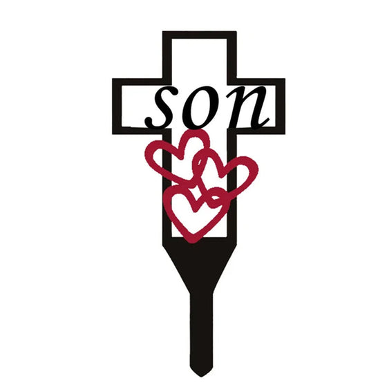 Friedhofs-Gedenkkreuzpfahl für Eltern