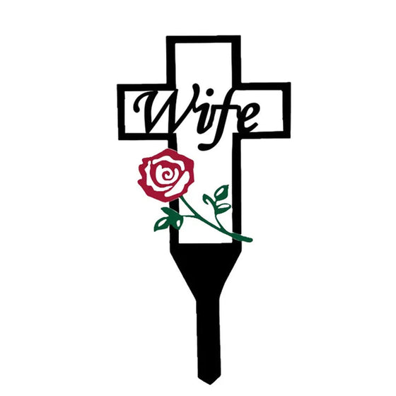 Friedhofs-Gedenkkreuzpfahl für Eltern