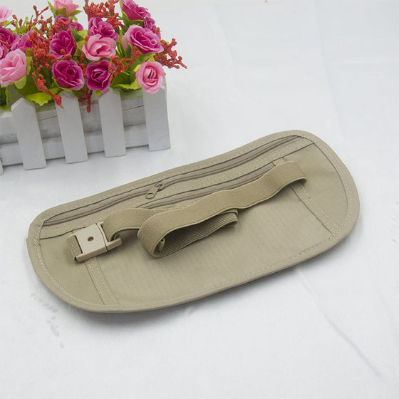 Sport-Hüfttasche mit verstellbaren Reißverschlusstaschen