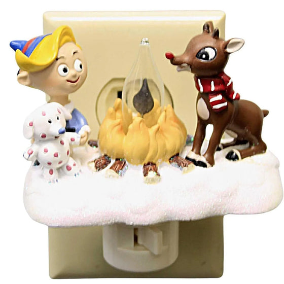 2024 Lagerfeuer flackerndes Nachtlicht