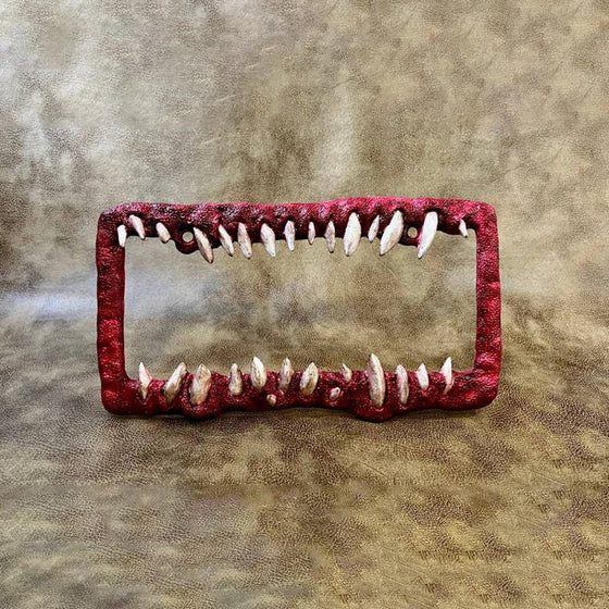 Lustige Nummernschilddekorationen