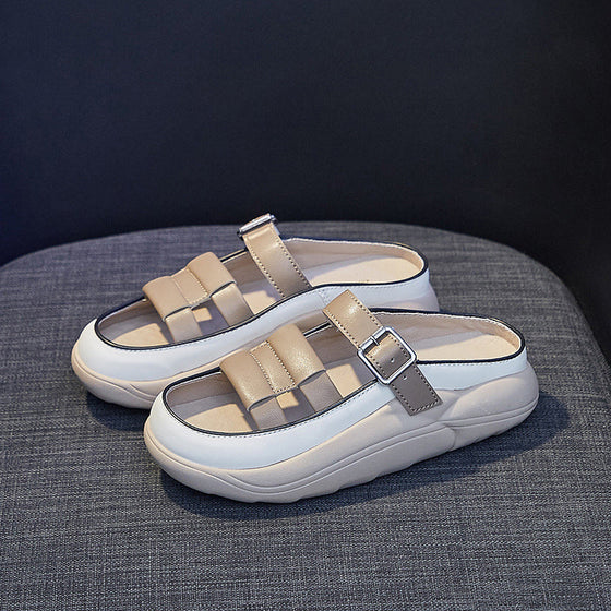 Vintage-Plateau-Sandalen