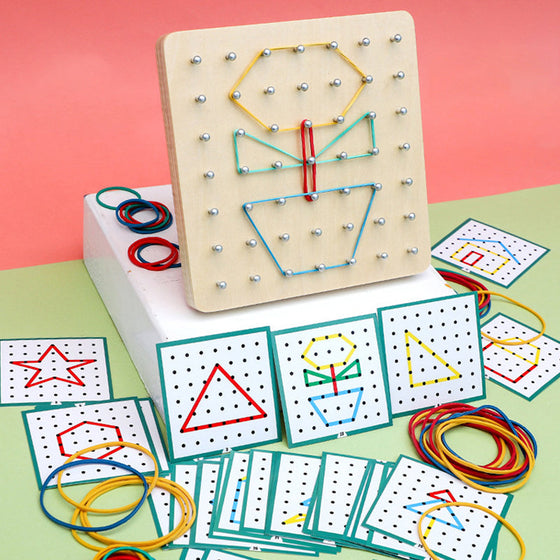 Geoboard aus Holz