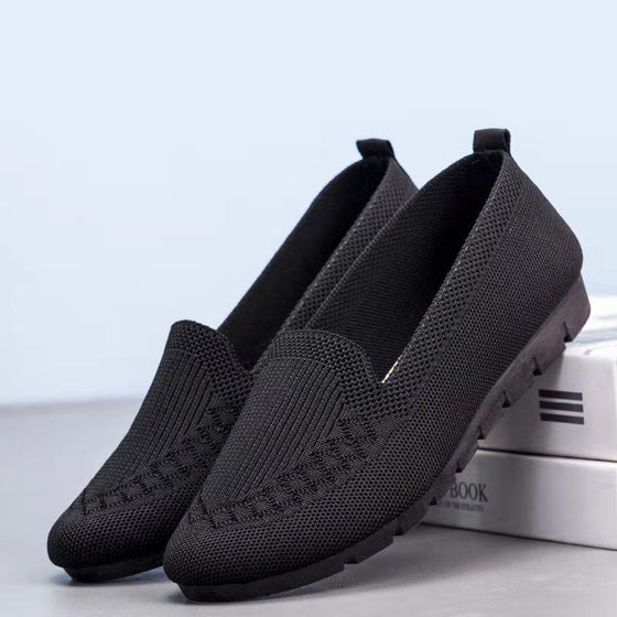 Damen-Mesh-Slip-On-Freizeitschuhe